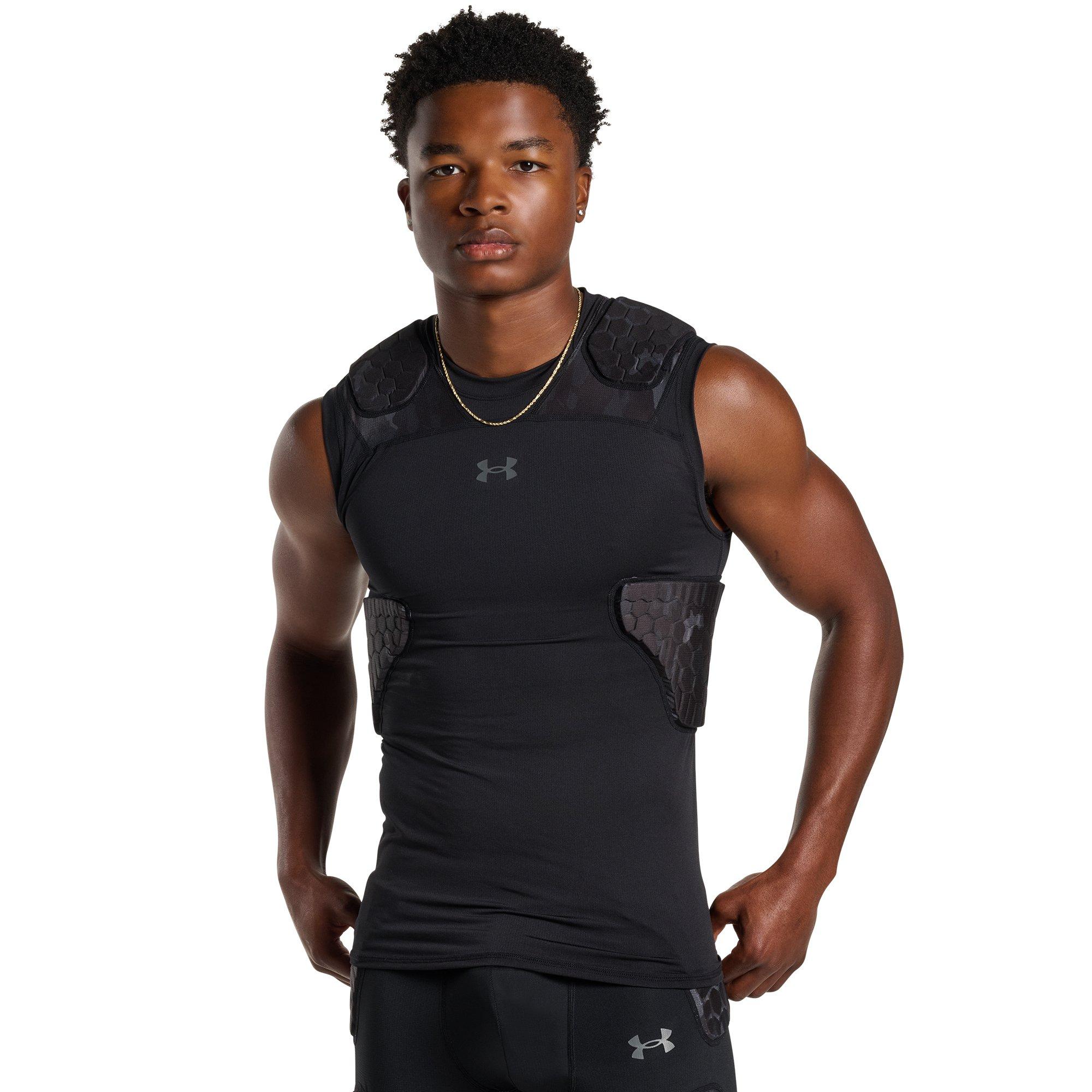 Under Armour Men's Gameday Pro 5-Pad Top - Camo Black/Grey - CAMO BLACK/GREY
